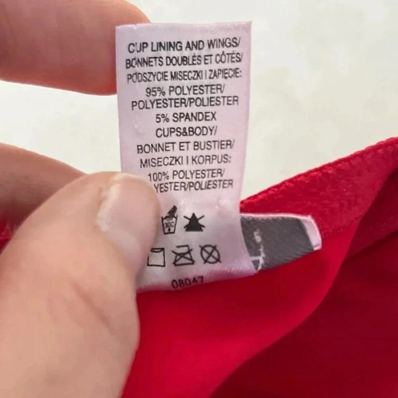 La SENZA/ 💰2 FOR $10💰 Babydoll lingerie/ Deep red with black  jewel/ Size US XL - Picture 10 of 12